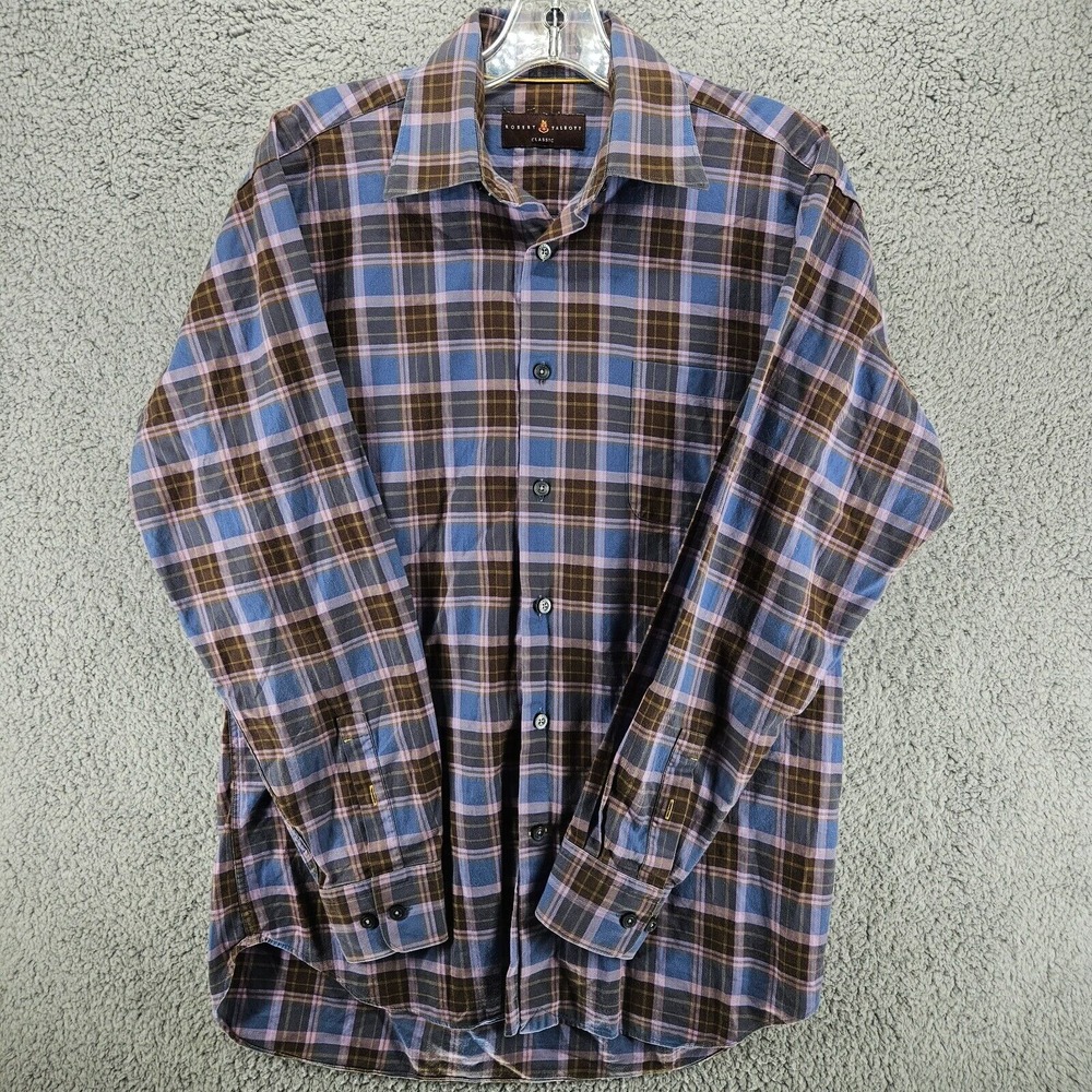 Robert Talbott Classic Long Sleeve Button Shirt M… - image 1